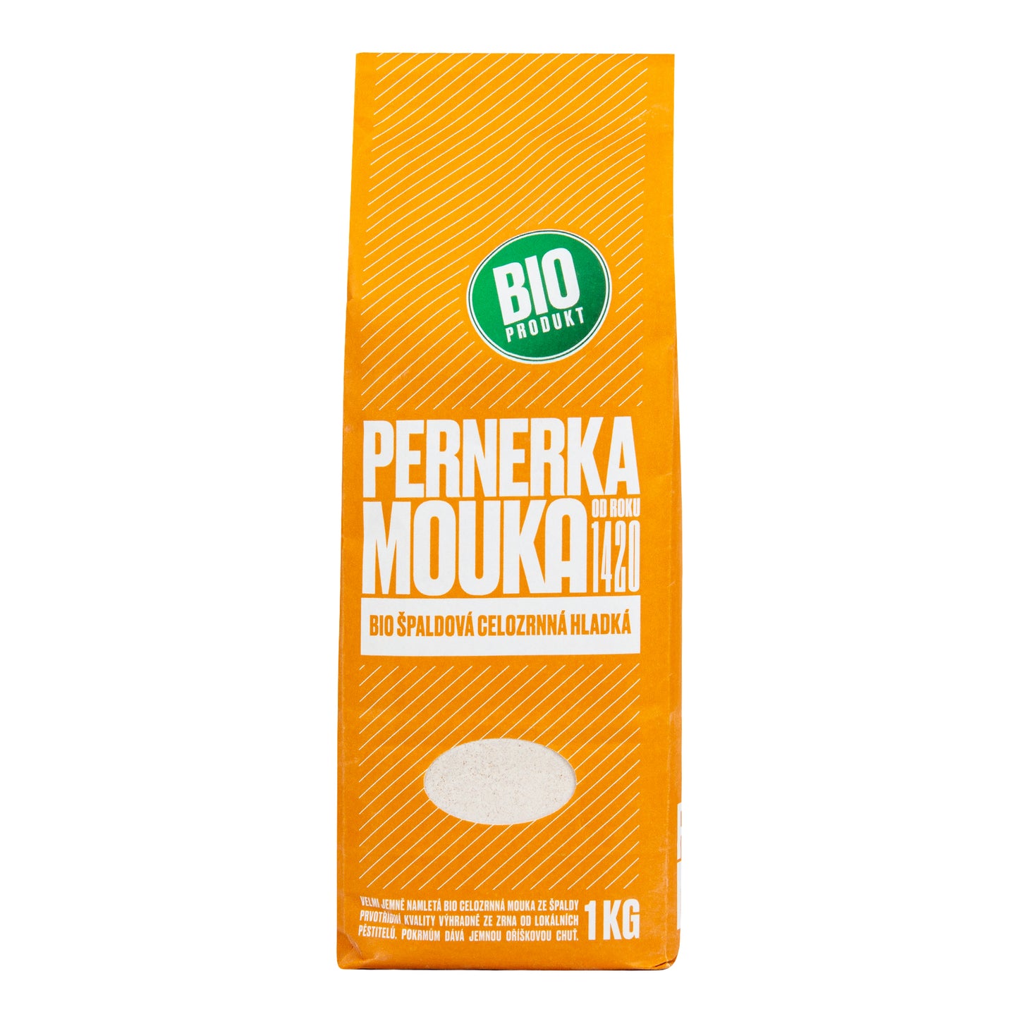 210109 Mouka špaldová celozrnná hladká 1 kg BIO PERNERKA-1