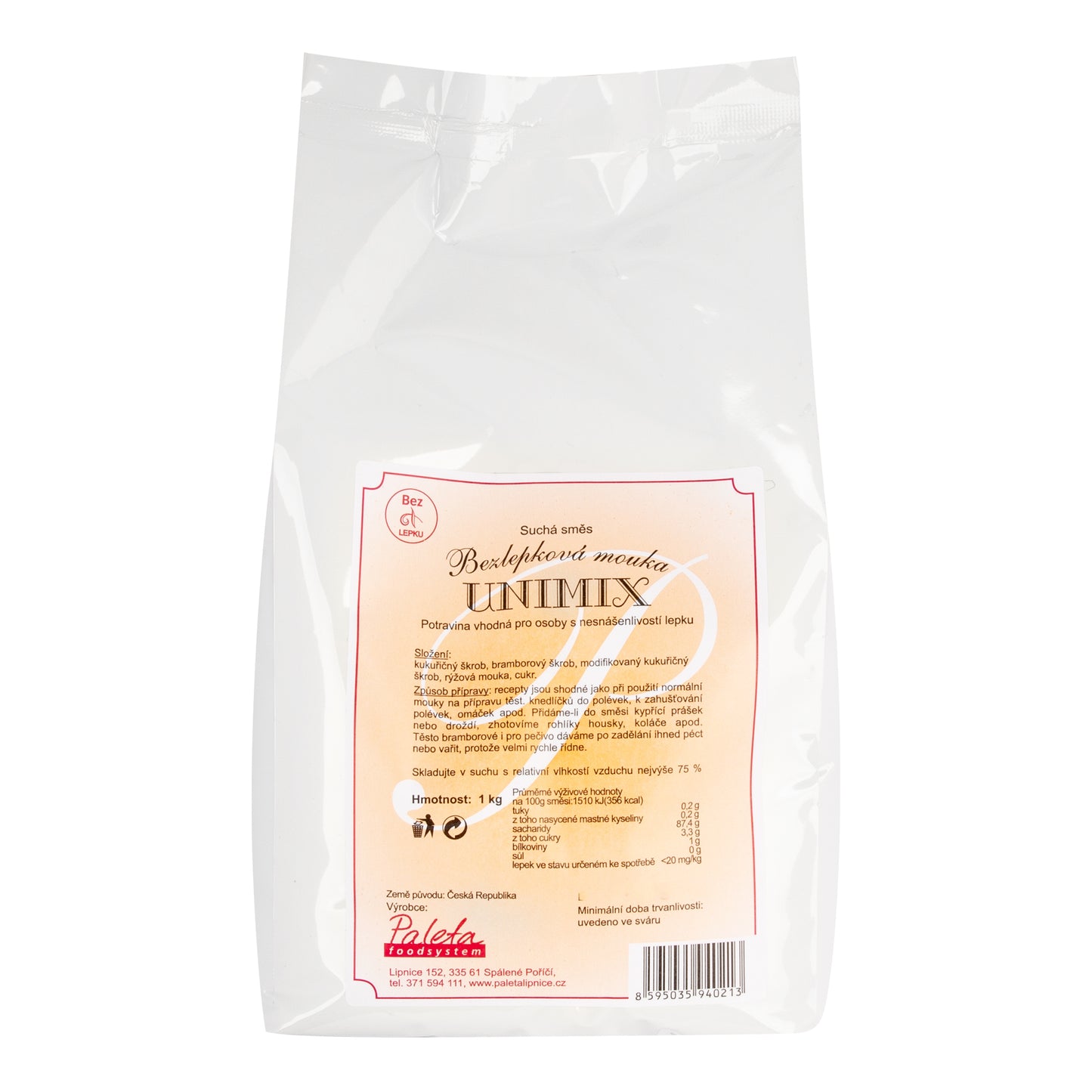 213018 Mouka bezlepková UNIMIX 1 kg PALETA-2