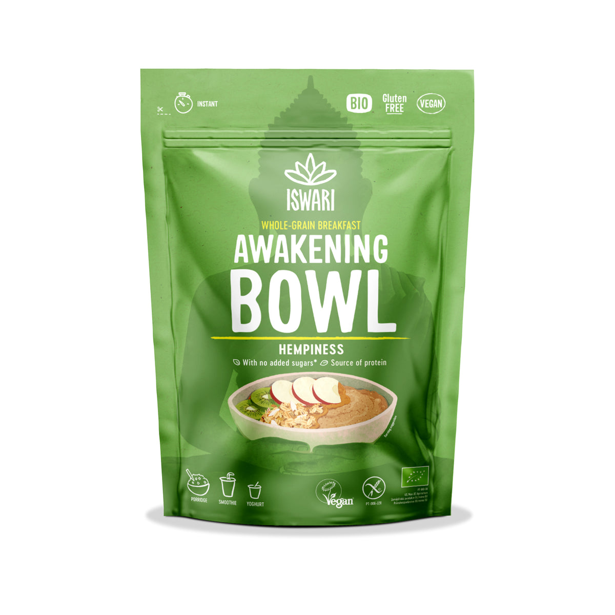 230164 Směs instantní Awakening Bowl s konopným proteinem 360 g BIO ISWARI -1