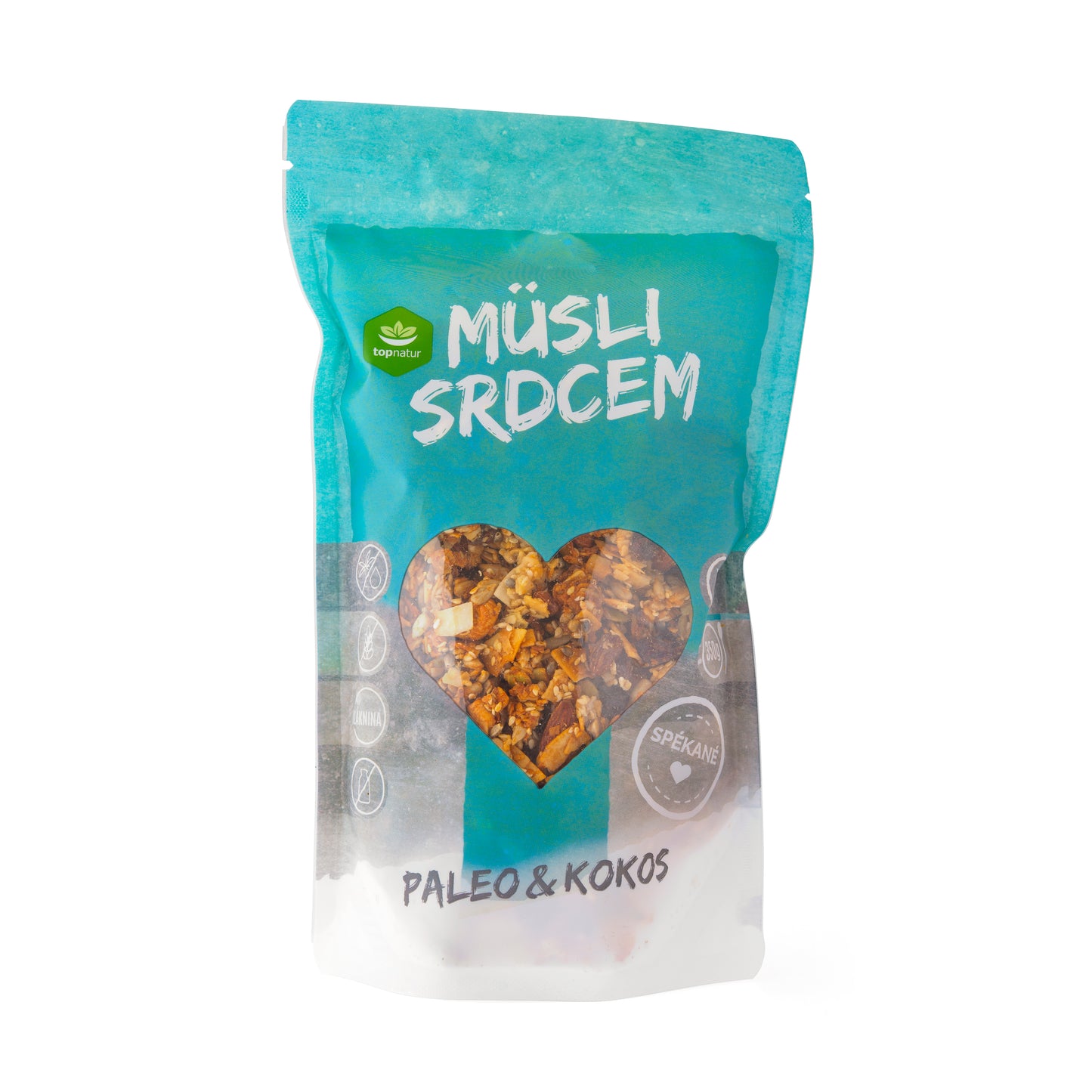 233080 Müsli srdcem paleo & kokos 350 g TOPNATUR-1
