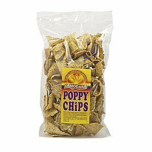 DAMODARA Hrachová pochúťka s makom "chipsy" 150g