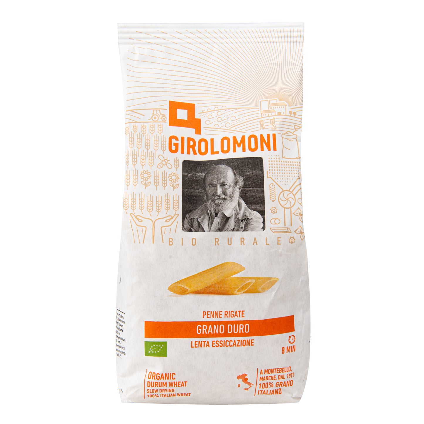 260114 Těstoviny penne rigate semolinové 500 g BIO GIROLOMONI-2