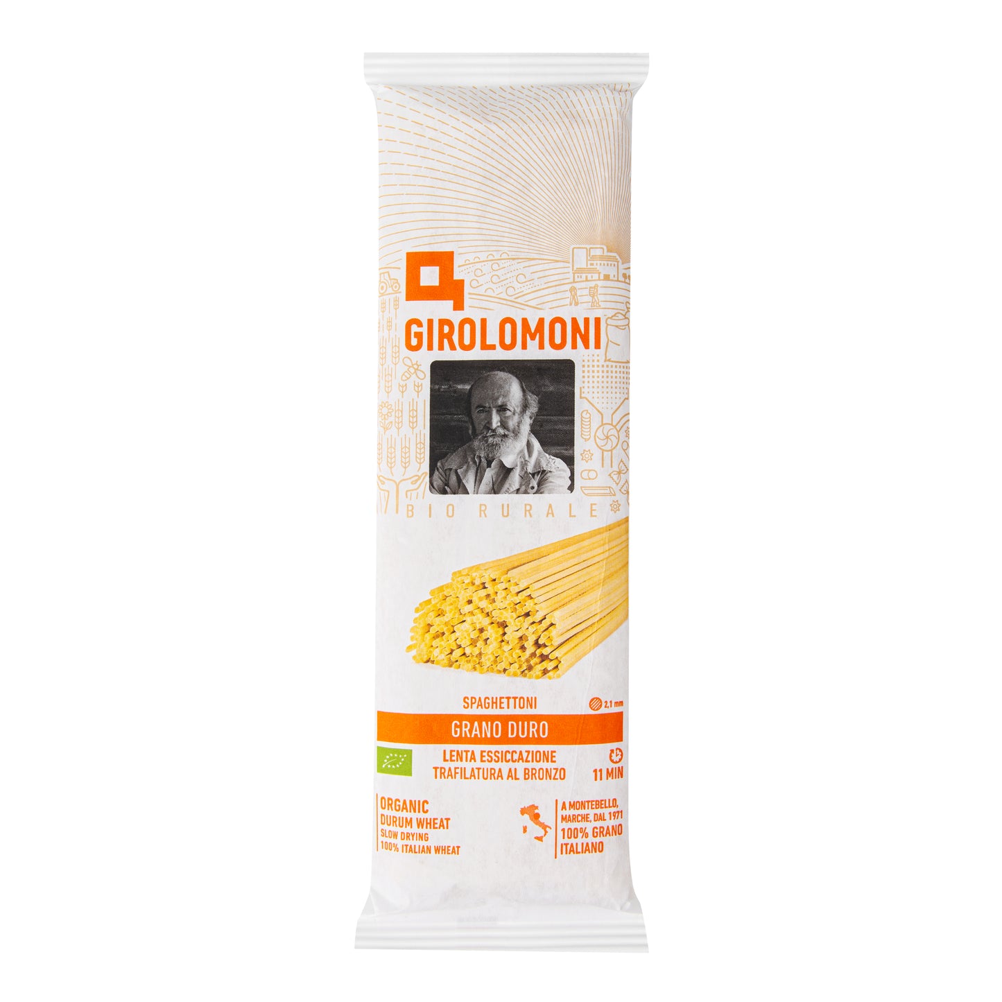 260118 Těstoviny špagety semolinové 2,1 mm 500 g BIO GIROLOMONI-2