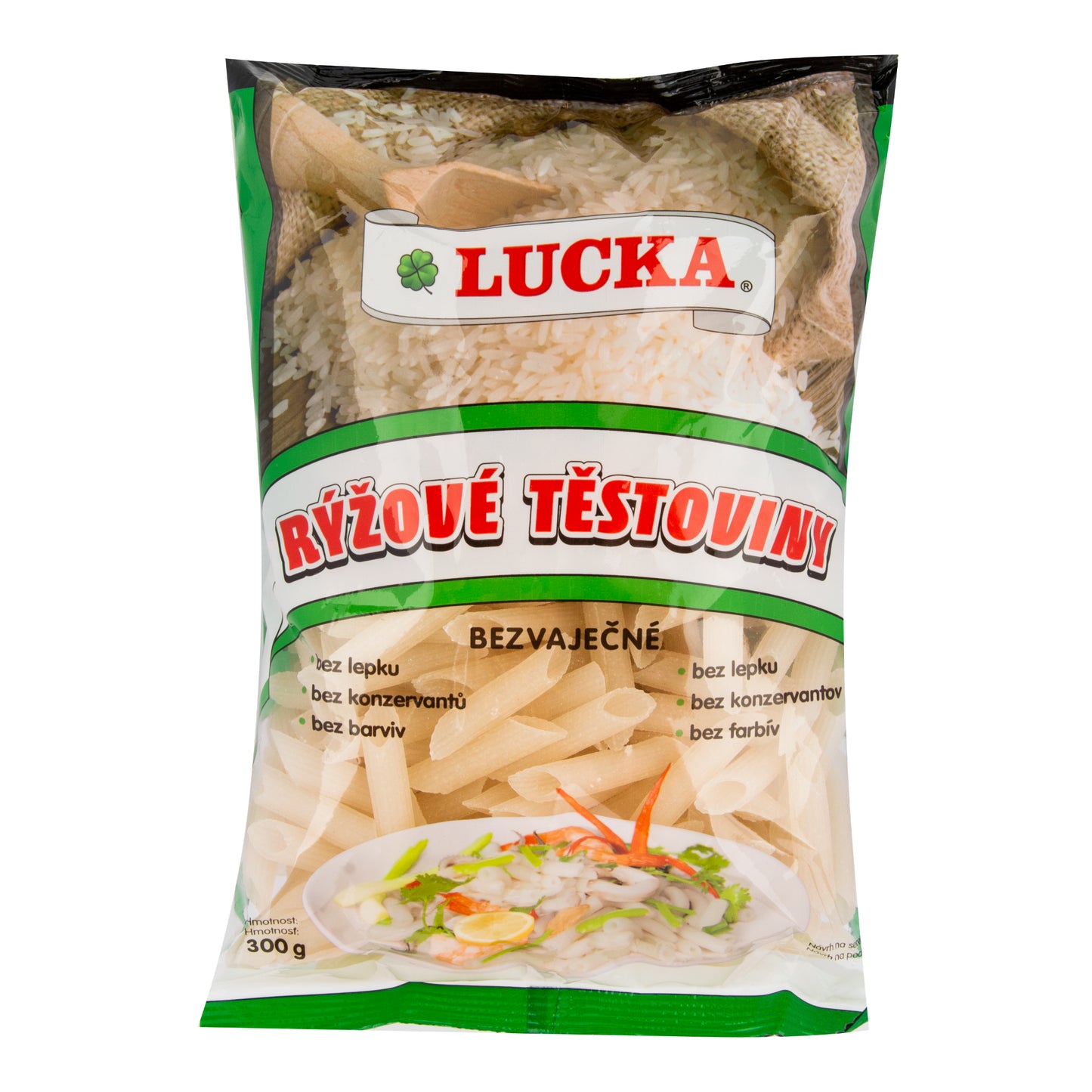 263012 Těstoviny penne rýžové bezlepkové 300 g LUCKA-1
