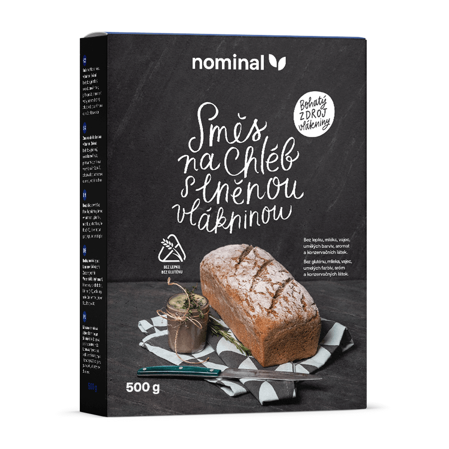 NOMINAL zmes na chlieb s ľanovou vlákninou 500g