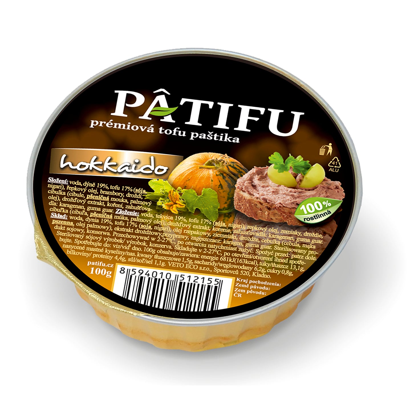 312037 Paštika PATIFU hokaido 100 g VETO ECO-1