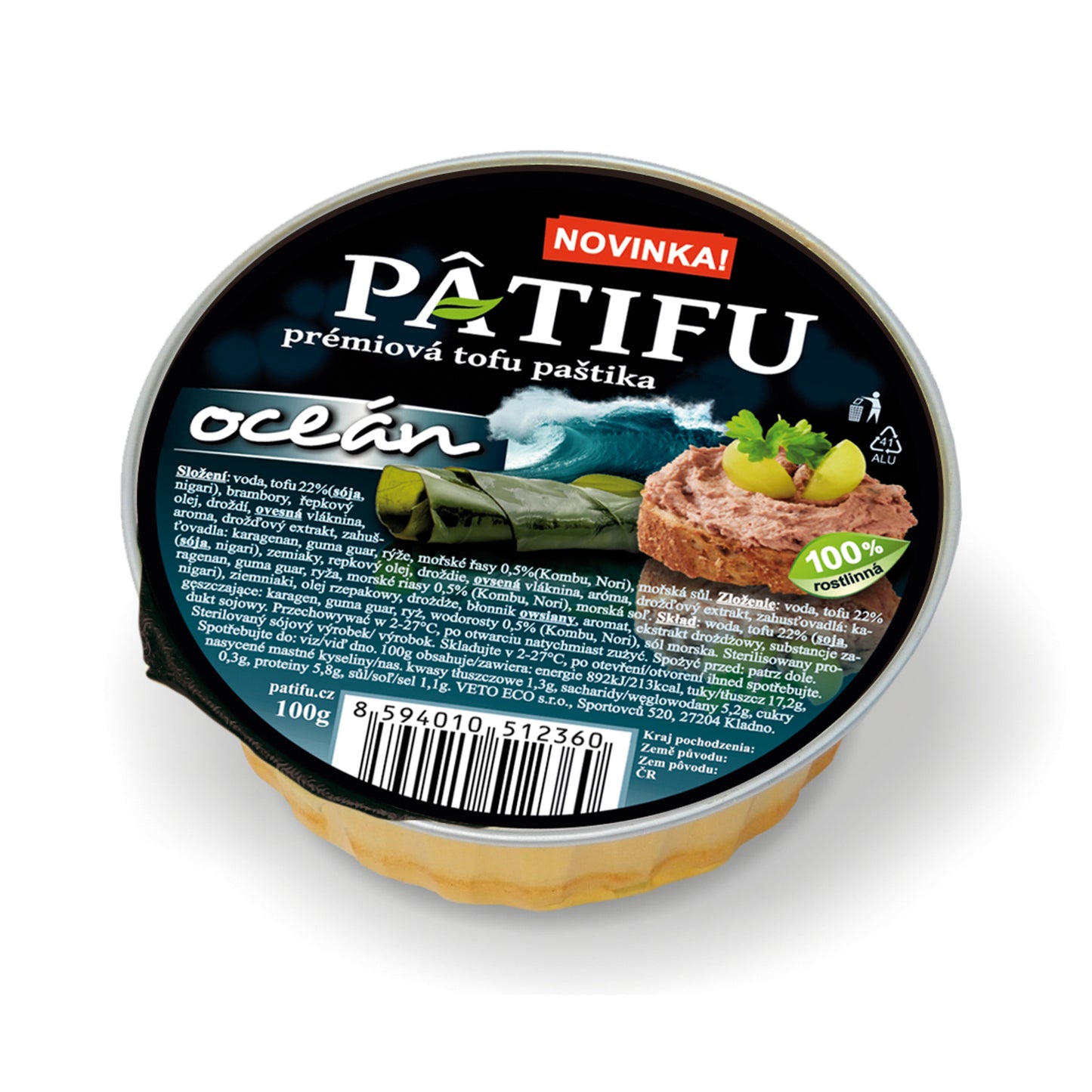 312051 Paštika PATIFU oceán 100 g VETO ECO-1