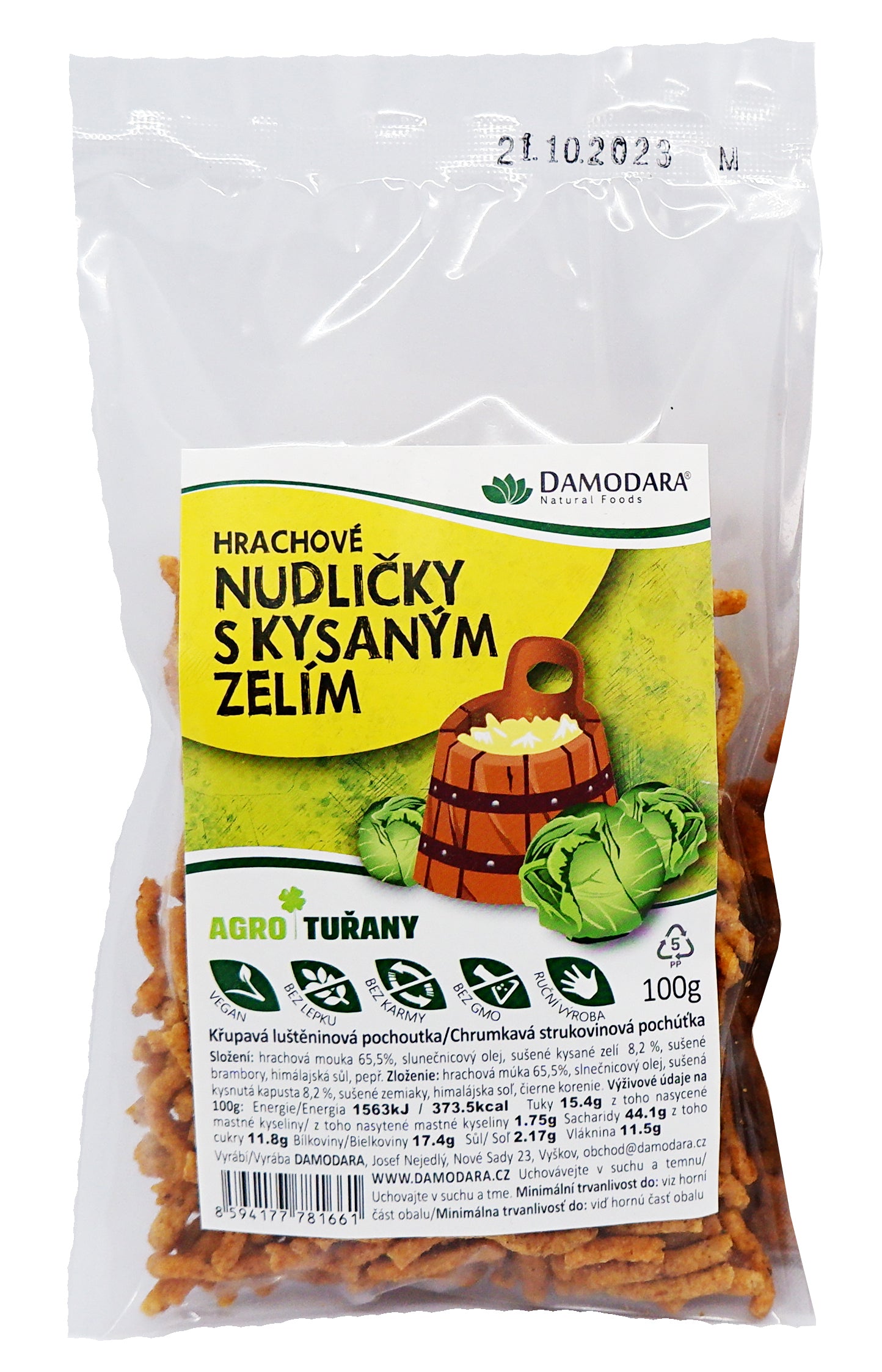 DAMODARA Rezance s kyslou kapustou 100g
