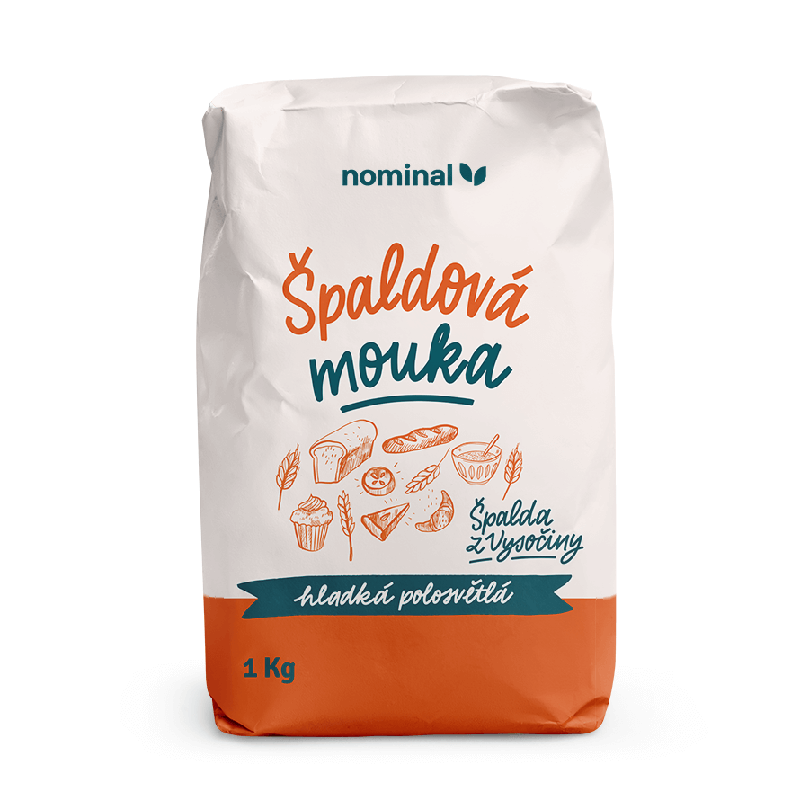 NOMINAL Špaldová múka hladká polosvetlá 1000g