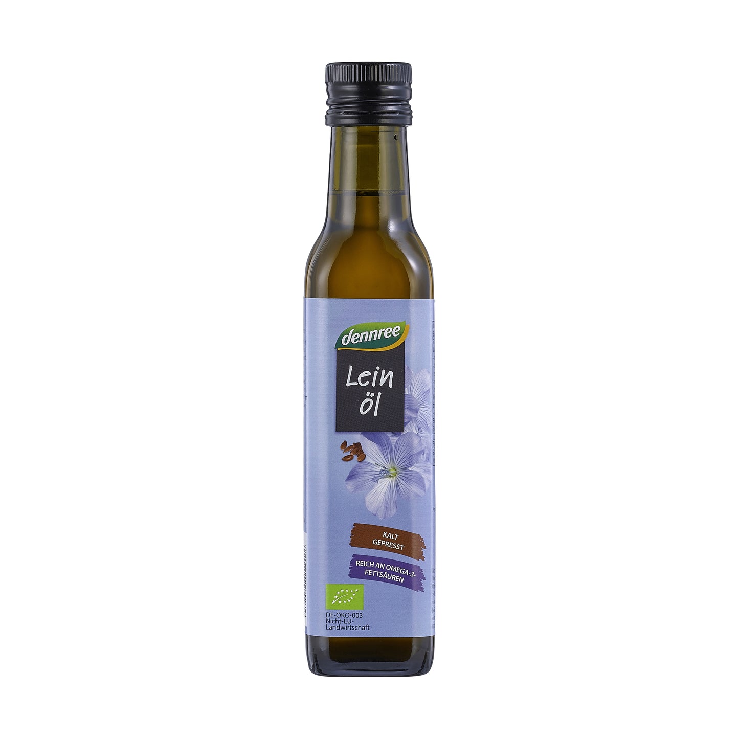 430147 Olej lněný za studena lisovaný 250 ml BIO DENNREE-1