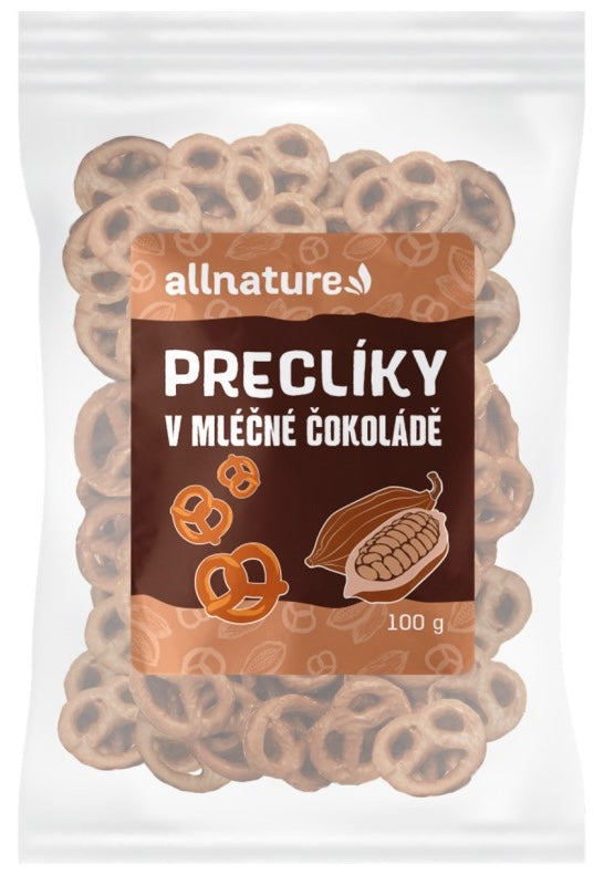 Allnature Praclíky v mliečnej čokoláde 100 g