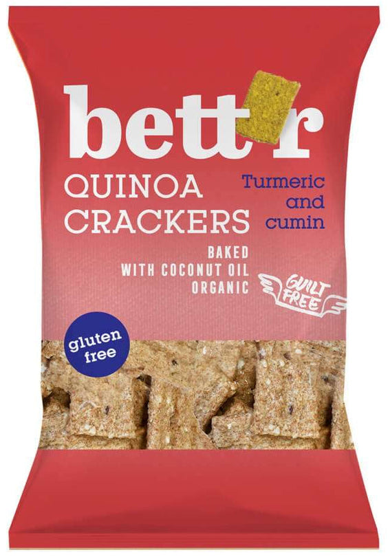 bett’r Quinoa krekry kurkuma a rasca, 100g bio
