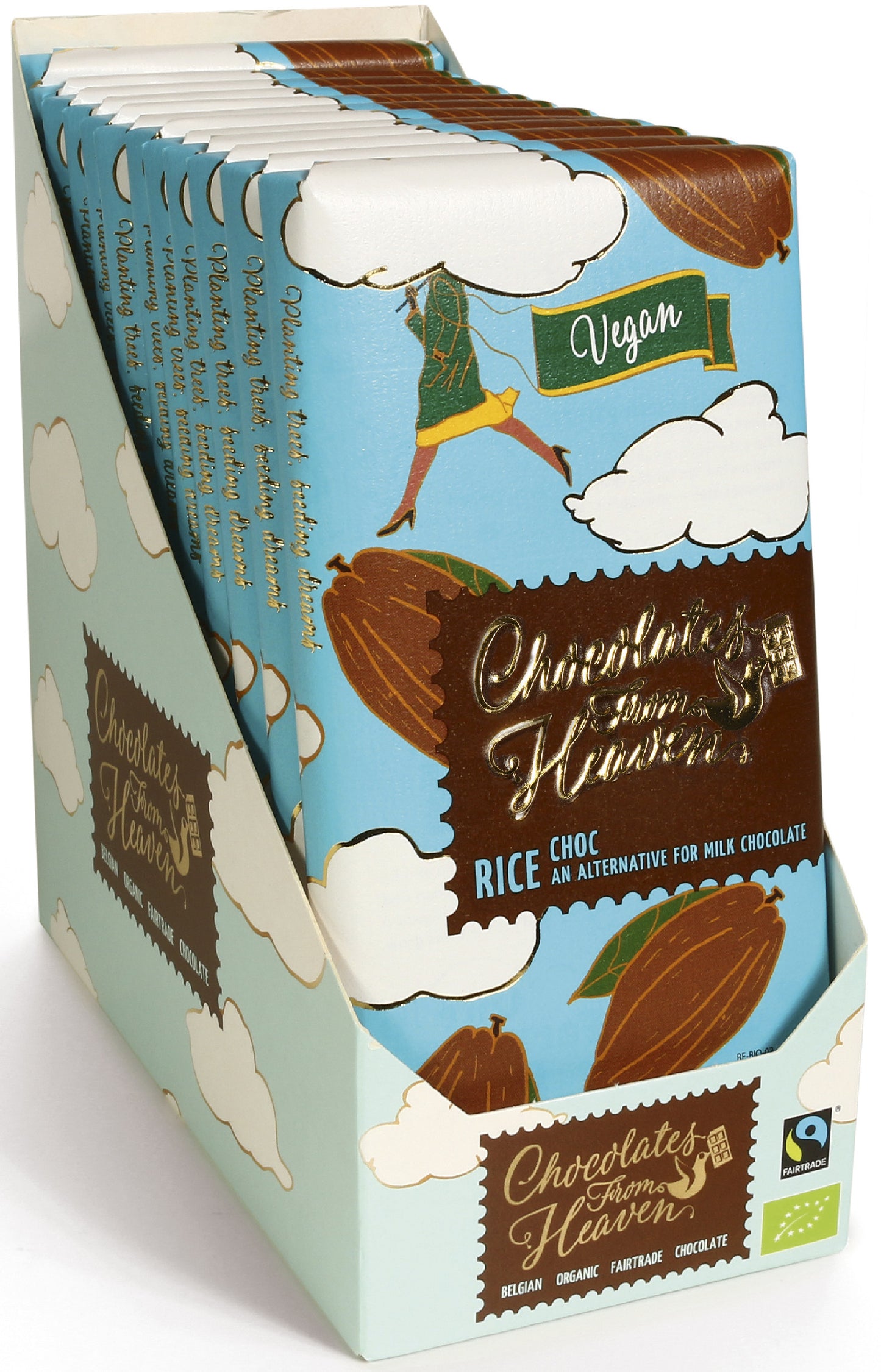 Bio Chocolates from Heaven vegan ryžová mliečna čokoláda 100g