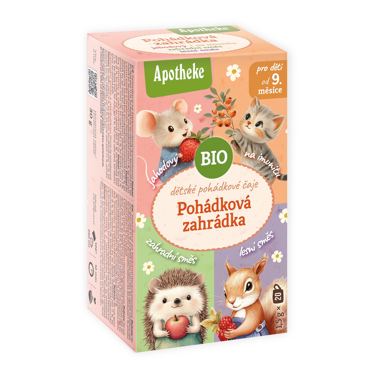 510581 Čaj dětský Pohádková zahrádka 4v1 20 sáčků 30 g BIO MEDIATE-1
