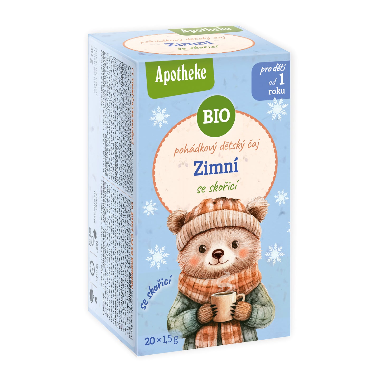 510583 Čaj dětský Zimní se skořicí 20 sáčků 30 g BIO MEDIATE-1