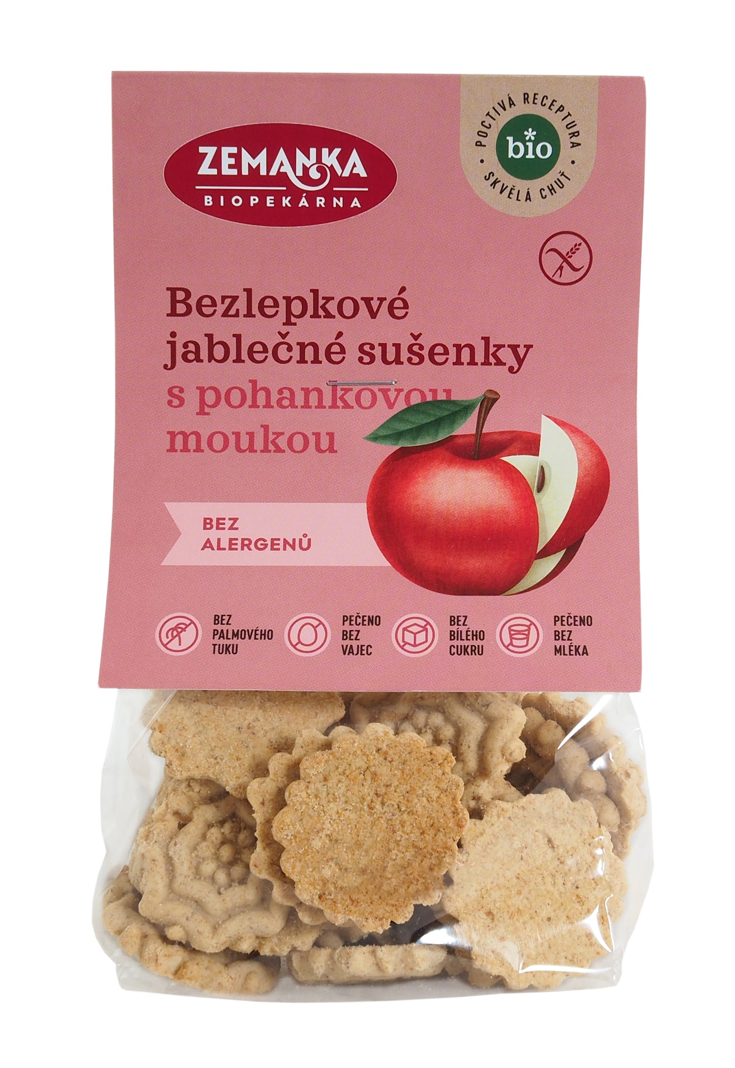 630172 Sušenky pohankovo - jablečné bezlepkové 100 g BIO ZEMANKA-2