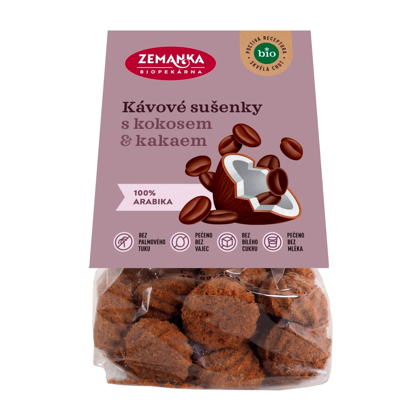 630185 Sušenky kávové s kokosem 100 g BIO ZEMANKA-1