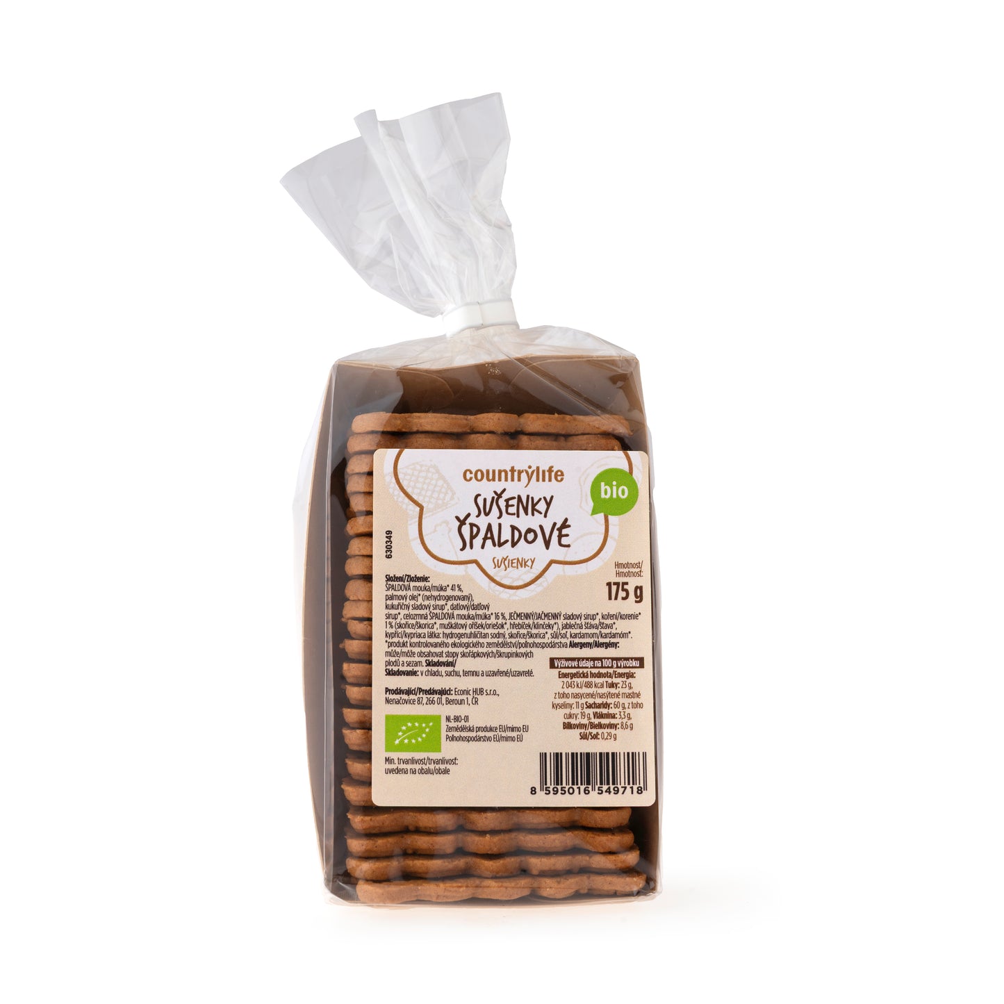 630349 Sušenky špaldové 175 g BIO COUNTRY LIFE-1