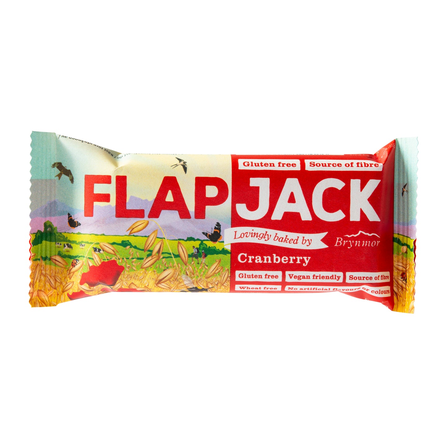 632046 Flapjack ovesný brusinka bezlepkový 80 g BRYNMOR-1