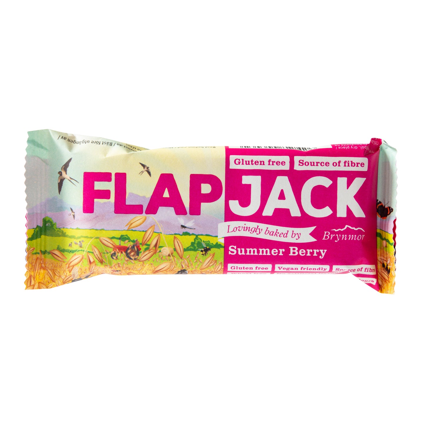 632047 Flapjack ovesný malina-jahoda bezlepkový 80 g BRYNMOR-1