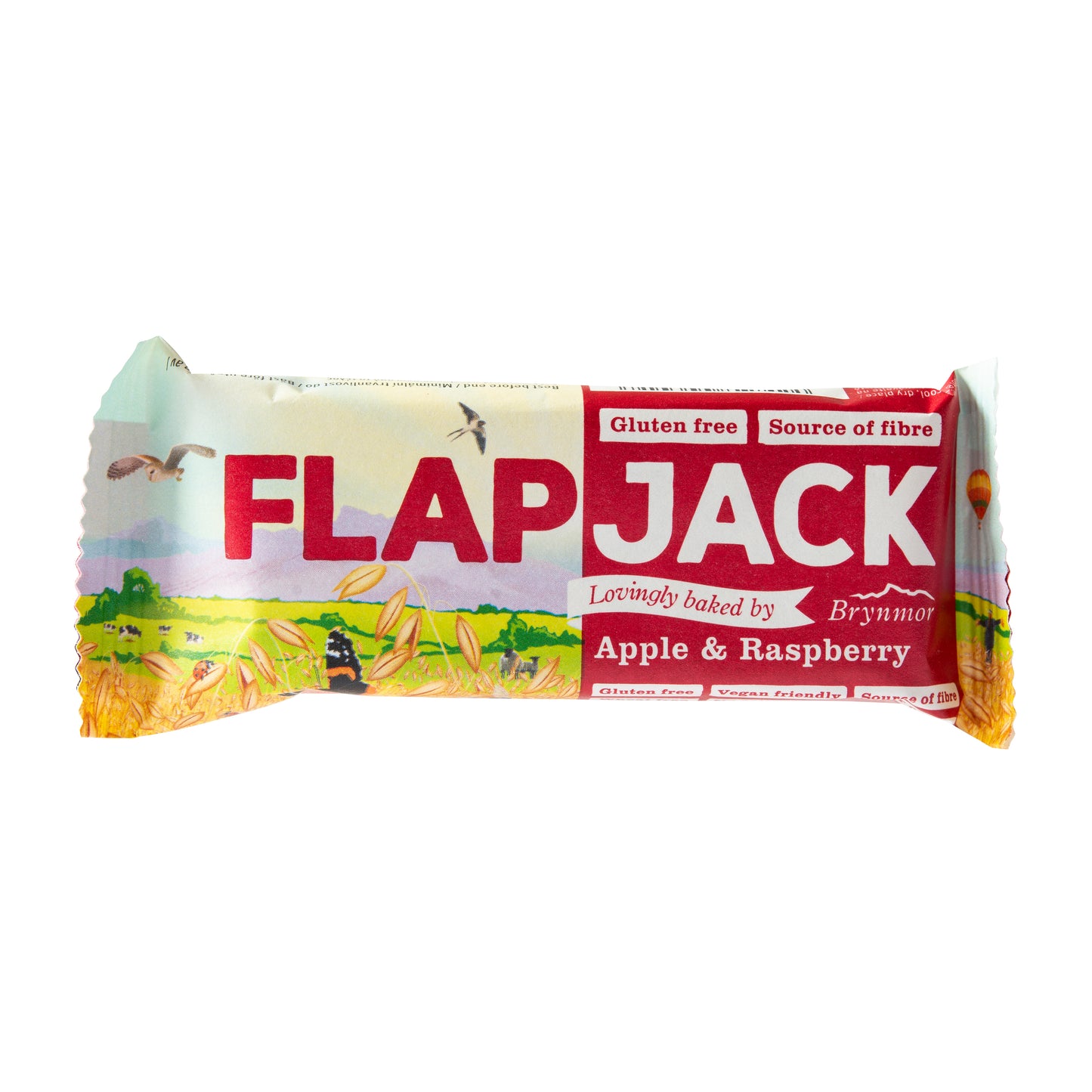 632048 Flapjack ovesný malina-jablečná šťáva bezlepkový 80 g BRYNMOR-1