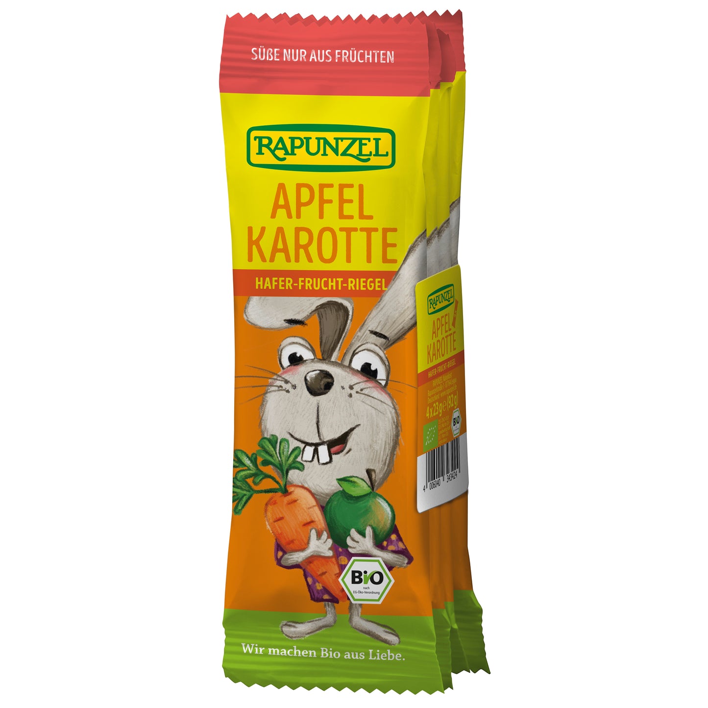 635204 Tyčinka dětská ovesná jablko-mrkev 4 x 23 g BIO RAPUNZEL-1