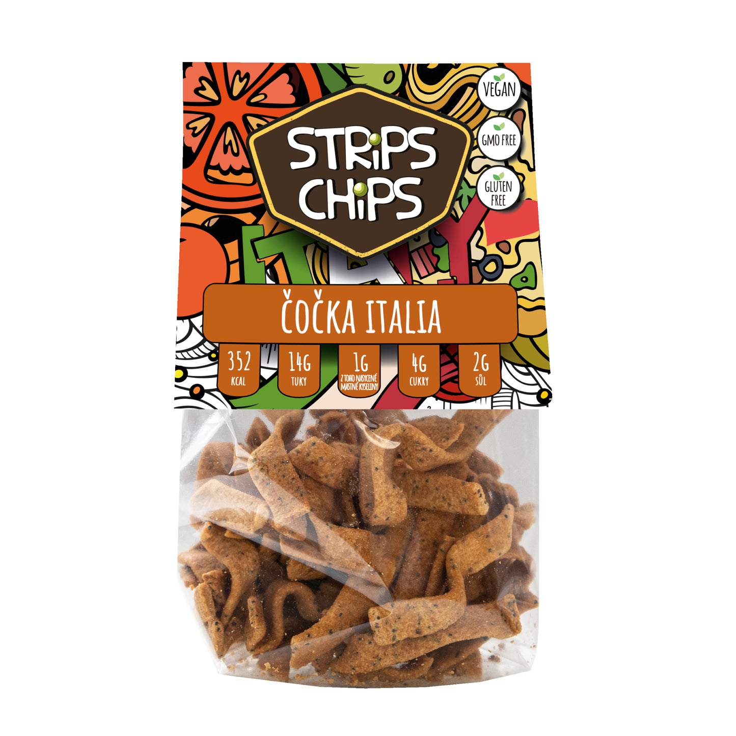 645046 Krekry luštěninové Italia 80 g STRIPS CHIPS-1