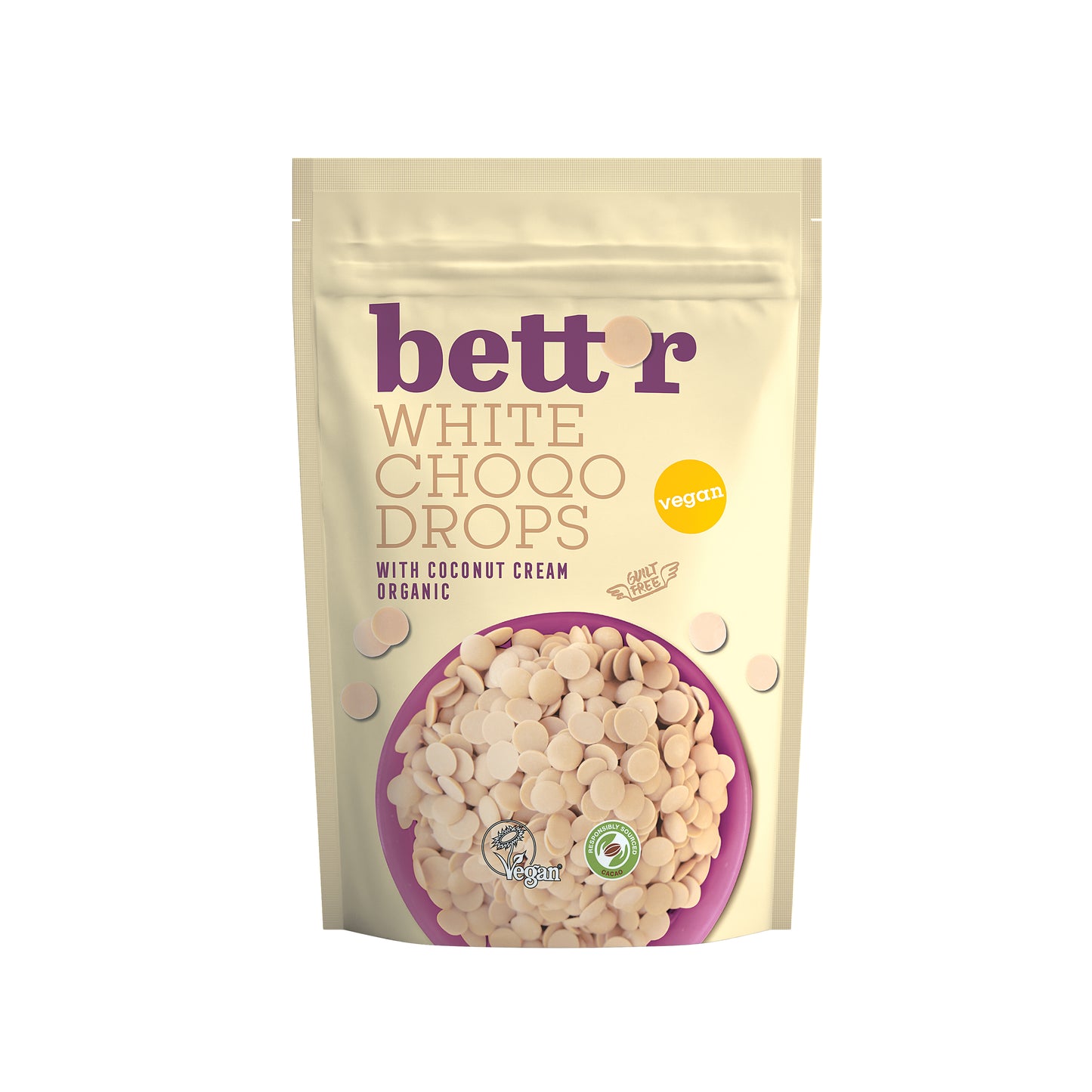 660154 Pecičky čokoládové bílé veganské 200 g BIO BETT´R-1