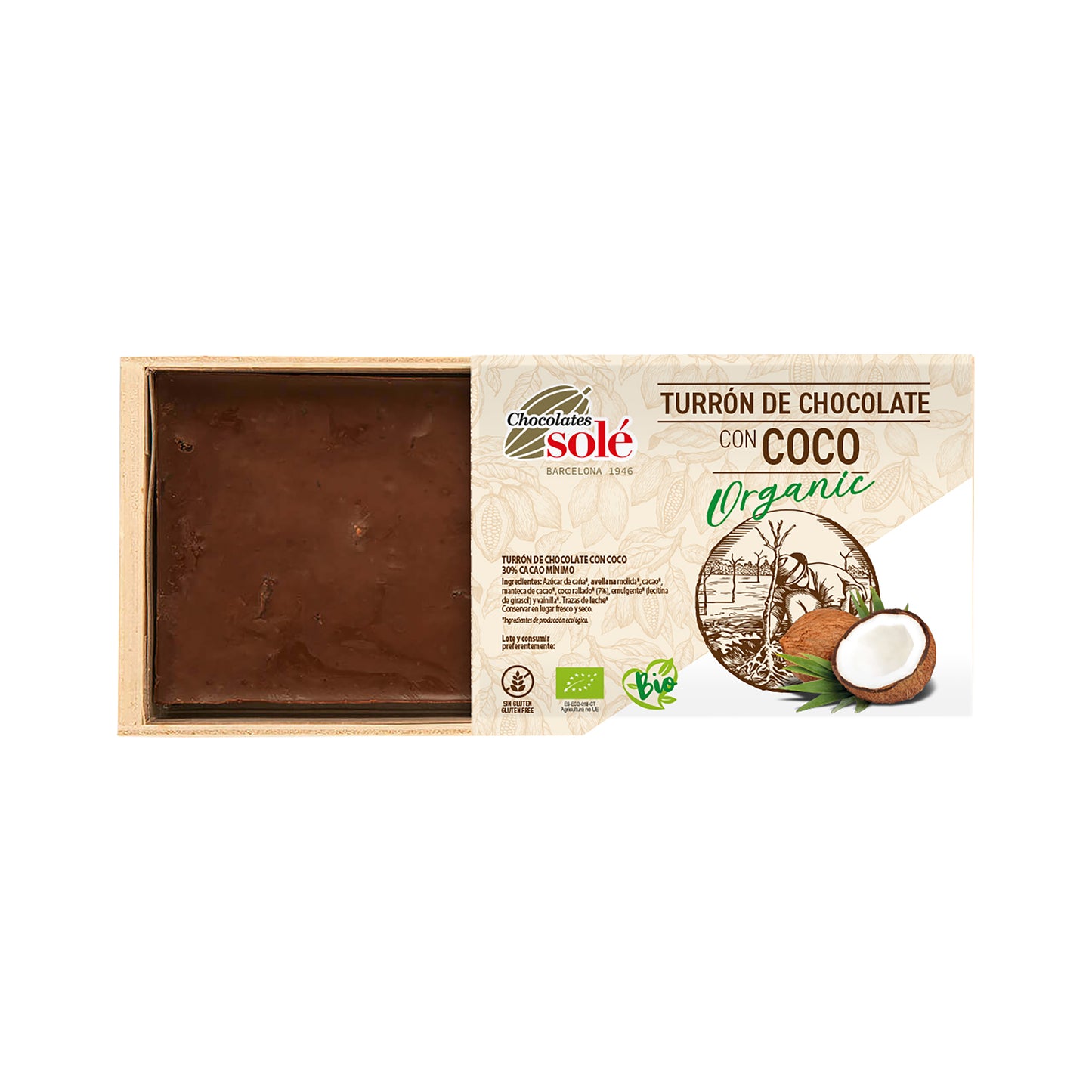 660205 Nugát s kokosem vegan 200 g BIO SOLÉ-1