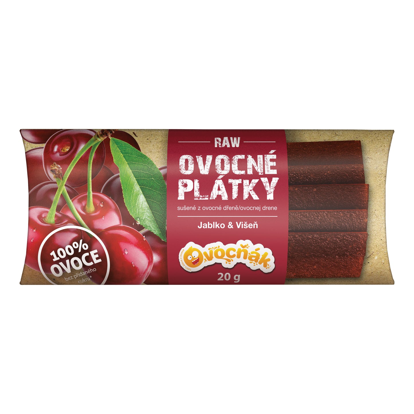 662217 Plátky ovocné jablko-višeň 20 g OVOCŇÁK-1