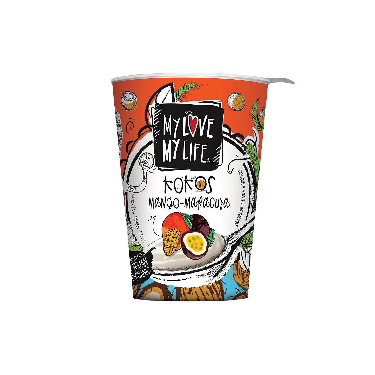 711113 Zakysaný kokosový Mango a Marakuja 180 g BIO MY LOVE MY LIFE-1