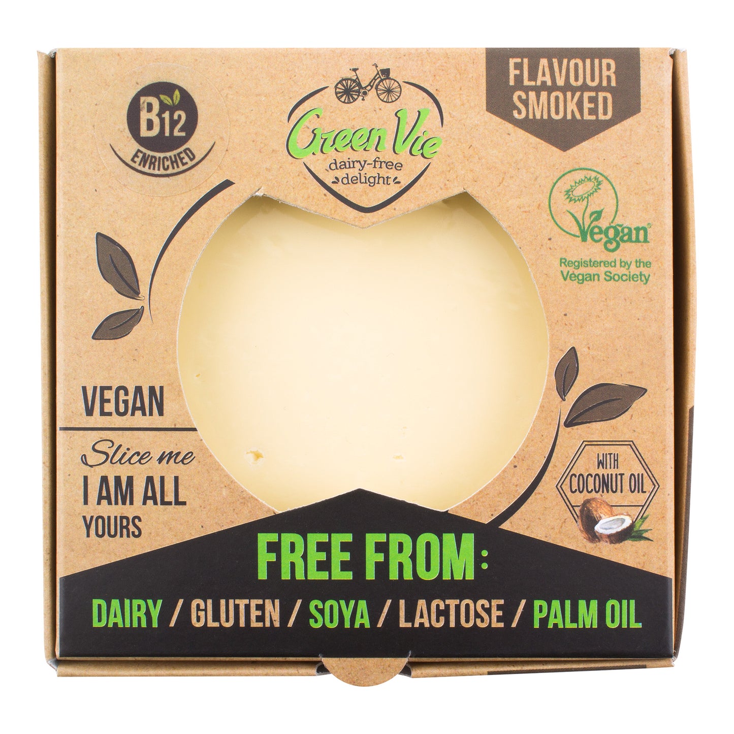 712102 Veganská alternativa sýru uzená gouda blok 250 g GREENVIE-1