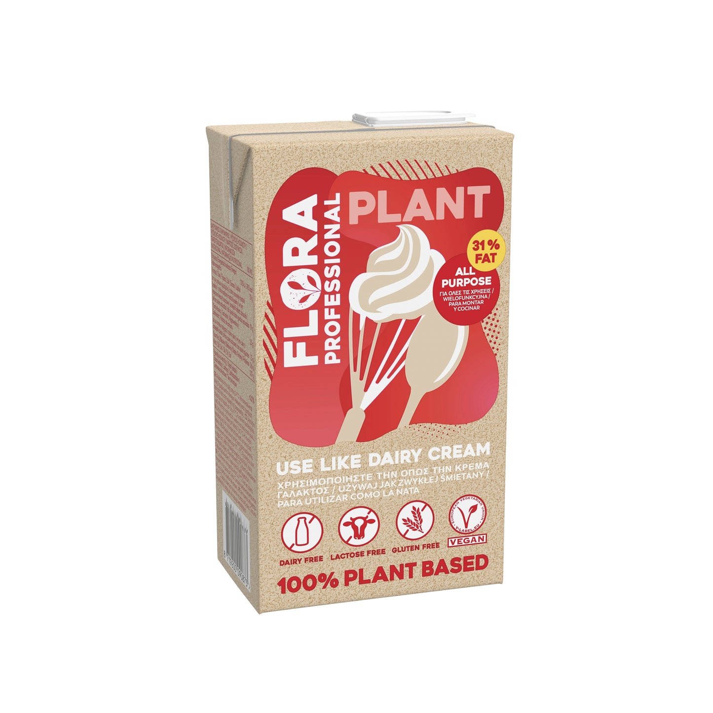 712233 Krém rostlinný ke šlehání 31 % 1l FLORA-1
