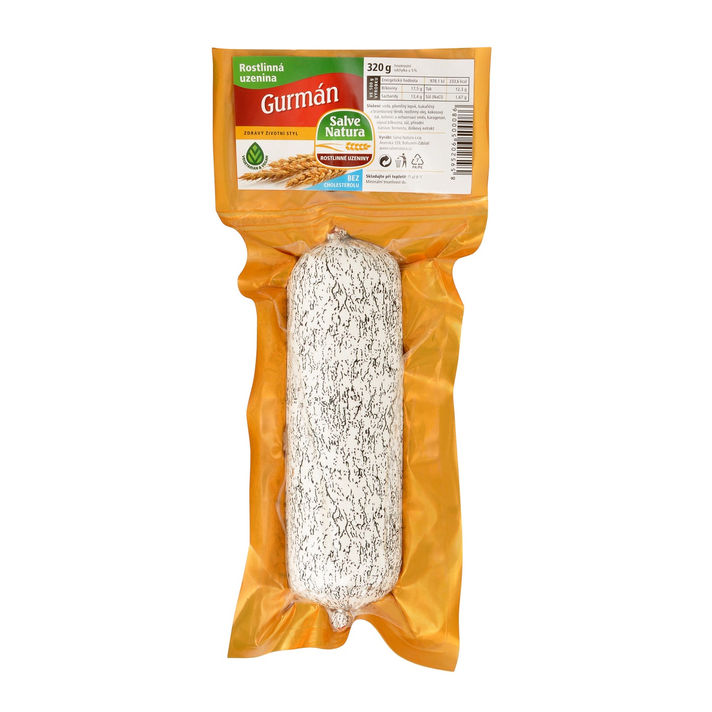 742033 Gurmán rostlinná uzenina 320 g SALVE NATURA-1