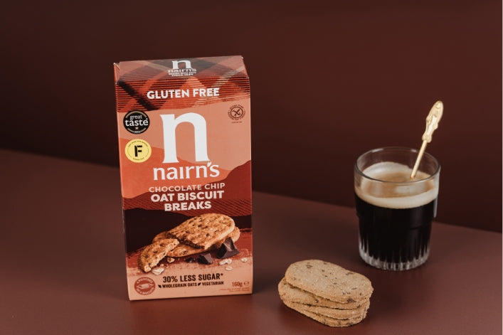 Nairns Ovsené sušienky s čokoládou bez lepku 160g