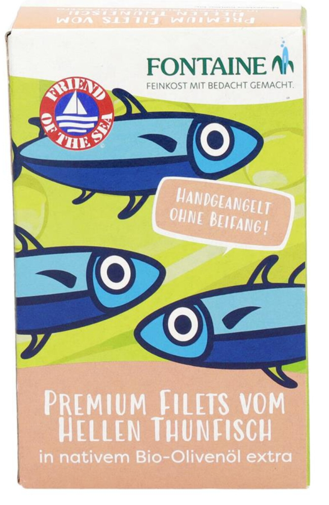 FONTAINE Tuniak filety premium v bio olivovom oleji 120 g