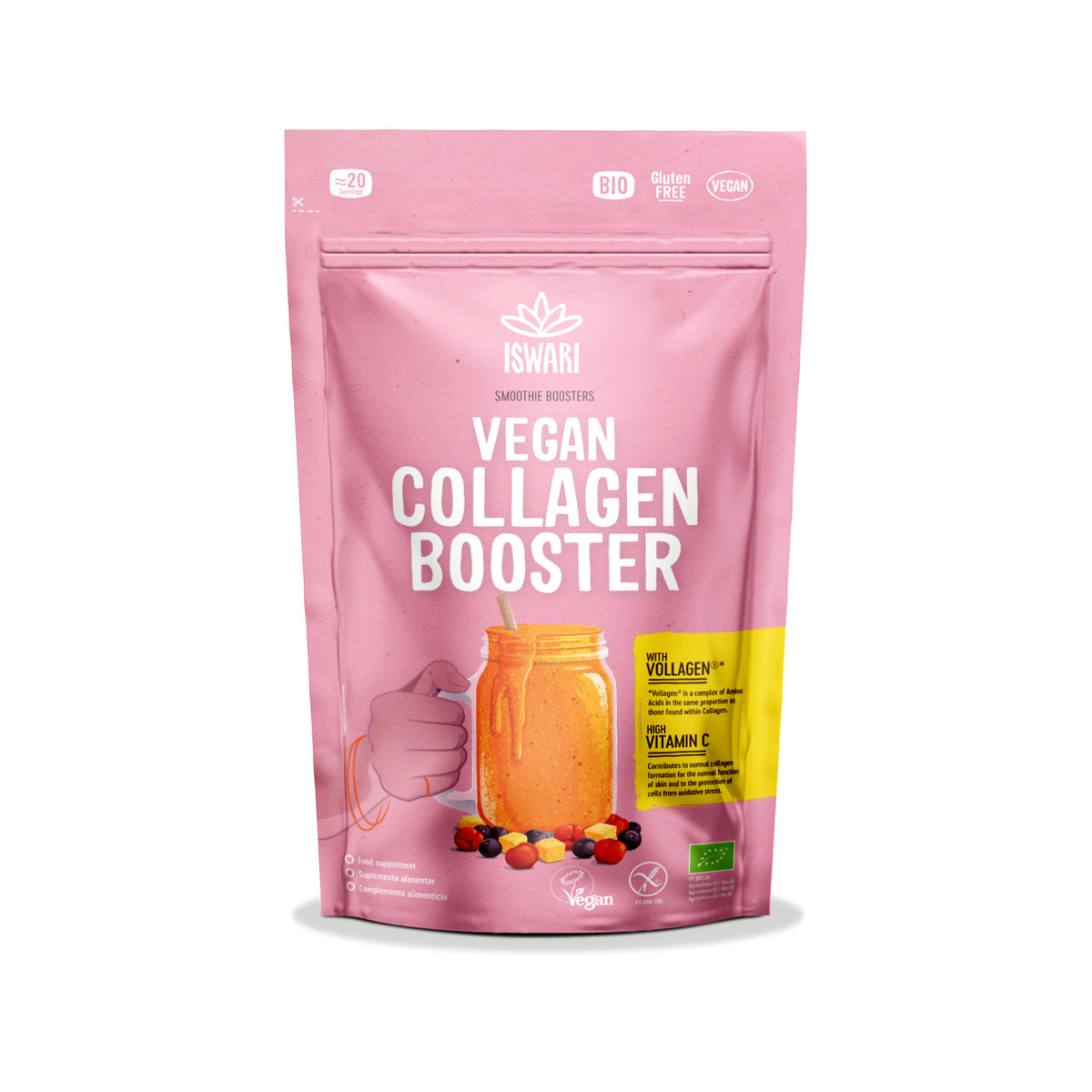 913127 Smoothie booster vegan collagen 100 g BIO ISWARI -1