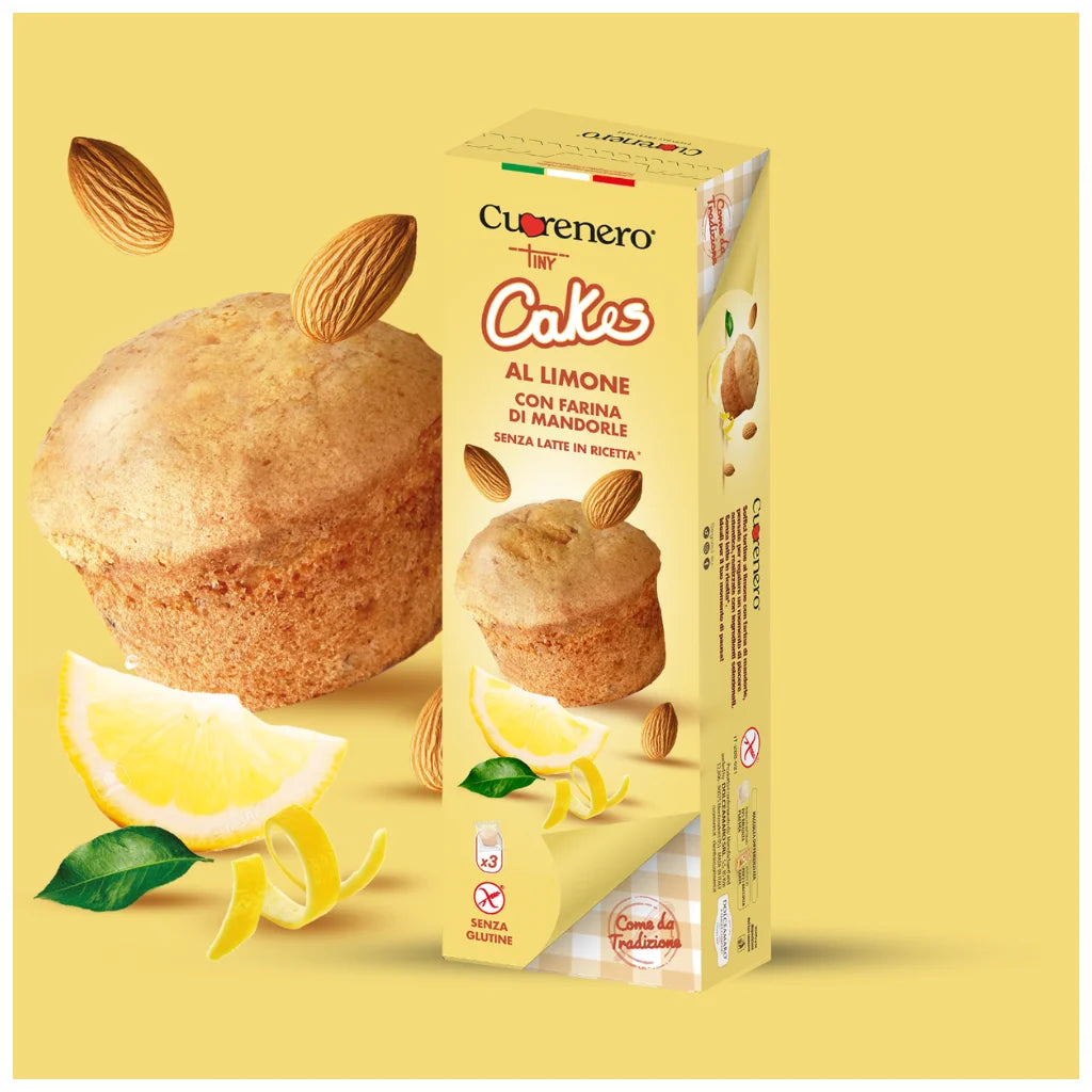 Cuorenero Citrónovo-mandlové mufinky bez lepku ( 3ks ) 108g