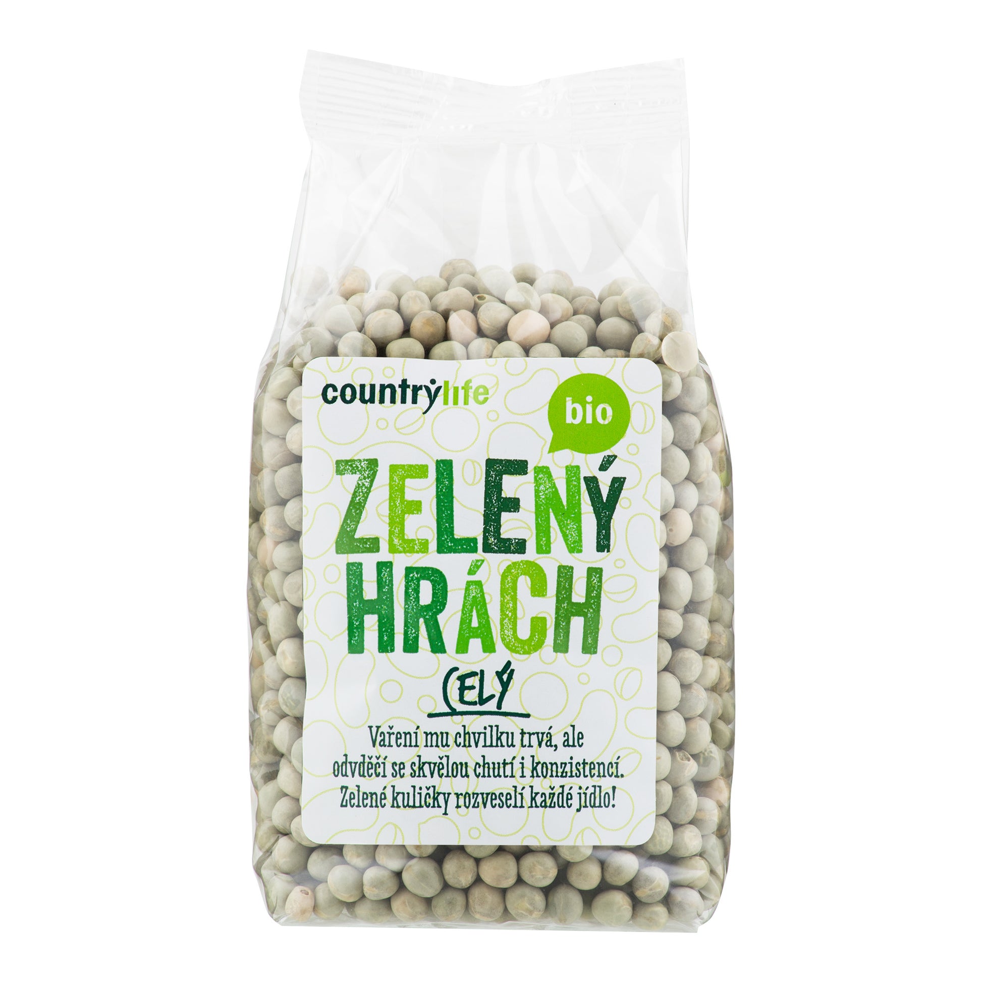 120059 Hrách zelený celý 500 g BIO   COUNTRY LIFE-1