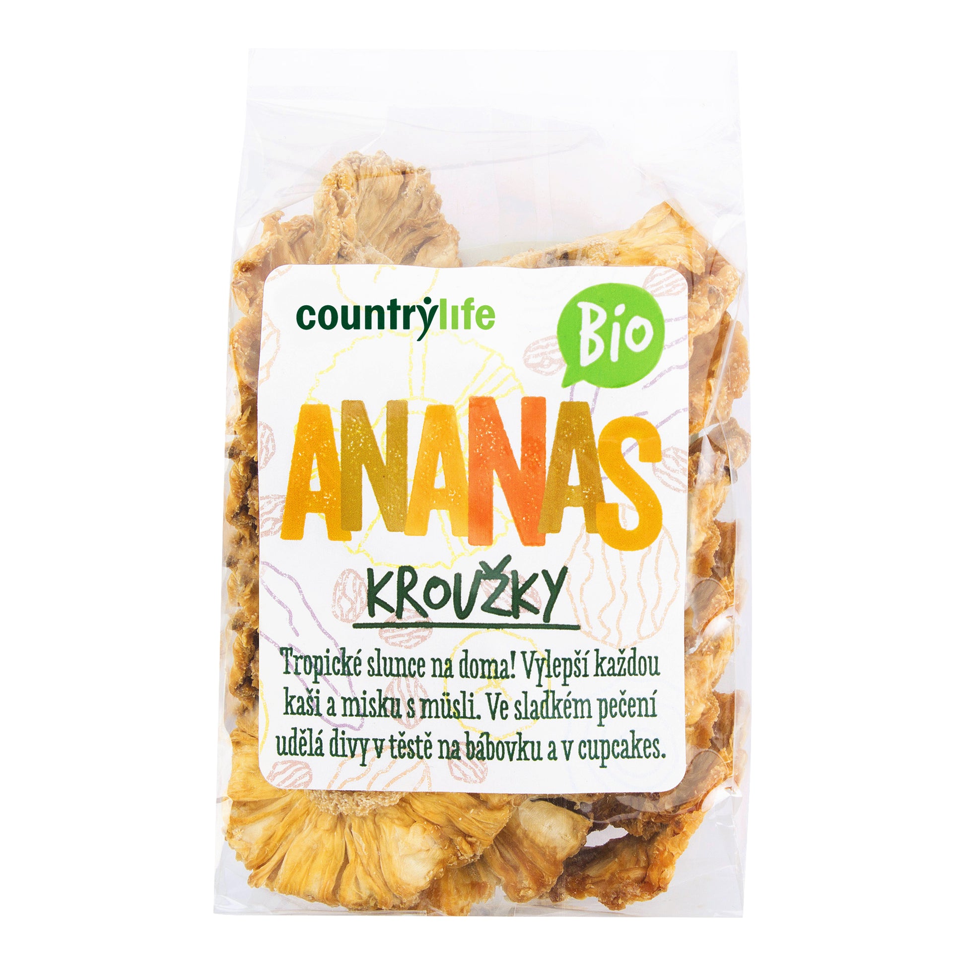 150021 Ananas kroužky sušené 100 g BIO   COUNTRY LIFE-2