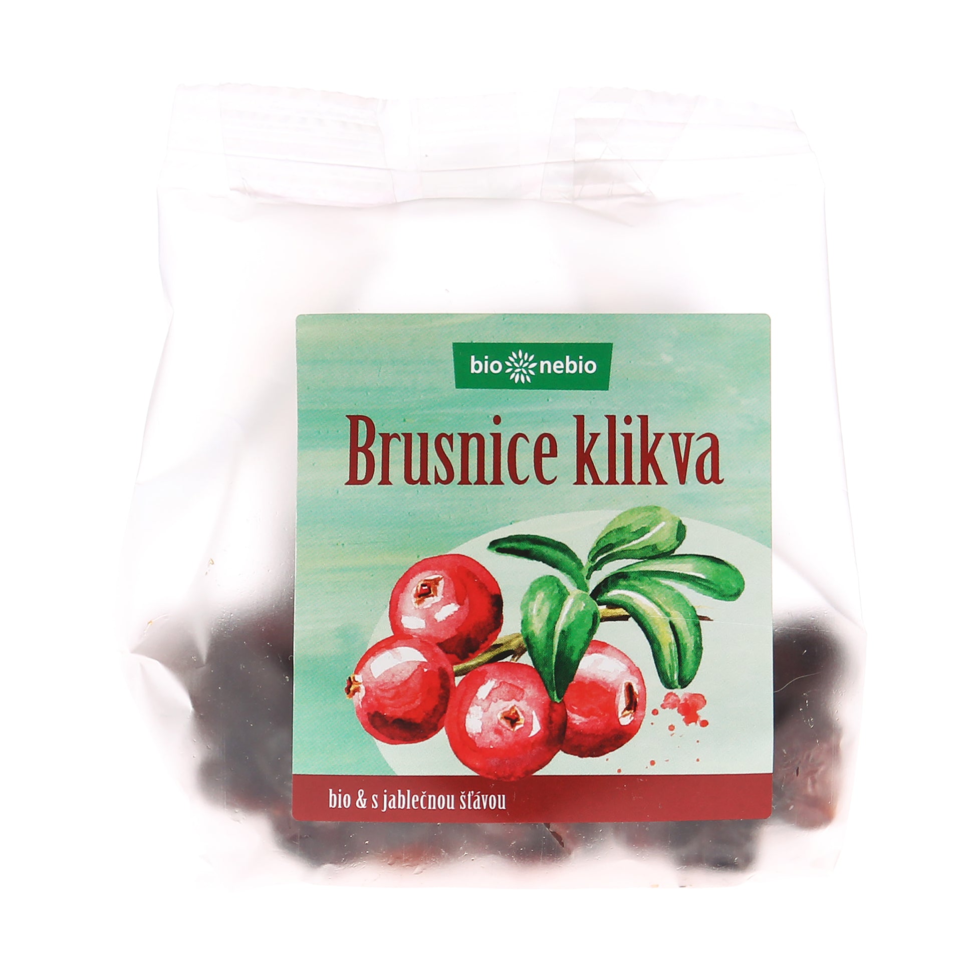 150134 Klikva brusnice s jablečnou šťávou 75 g BIO   BIO NEBIO-1