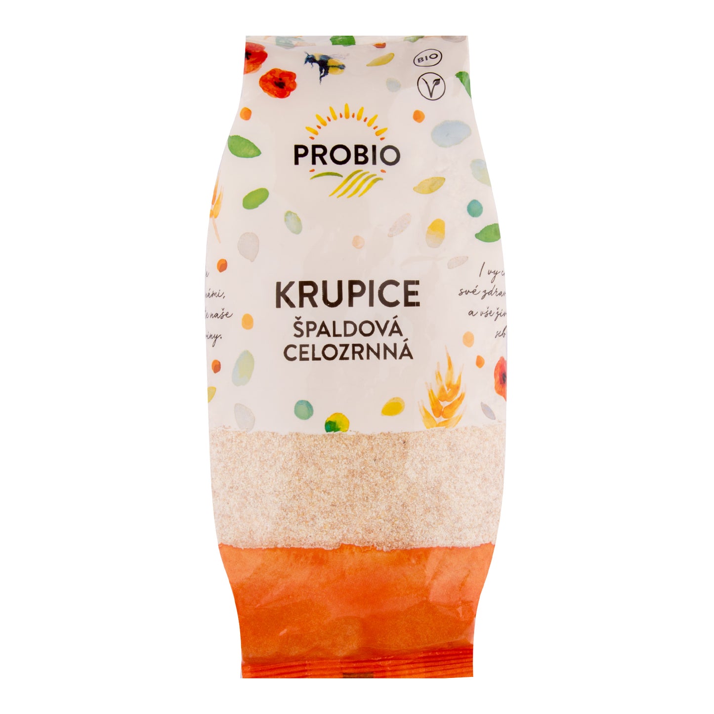 210066 Krupice špaldová celozrnná 400 g BIO   PROBIO-1