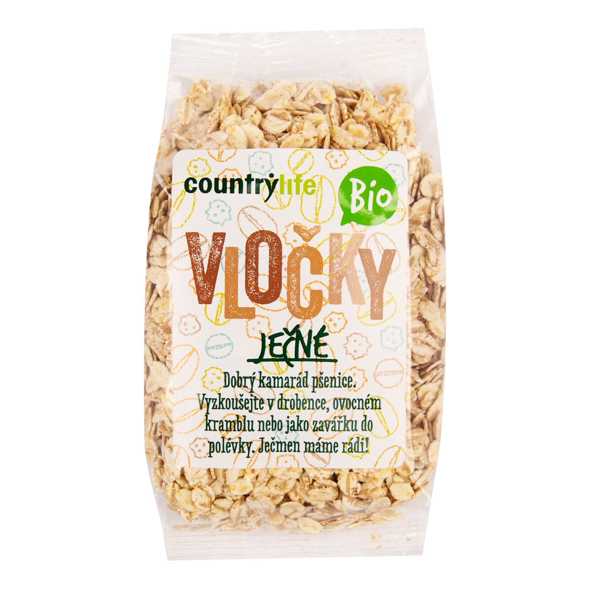 220021 Vločky ječné 250 g BIO   COUNTRY LIFE-1