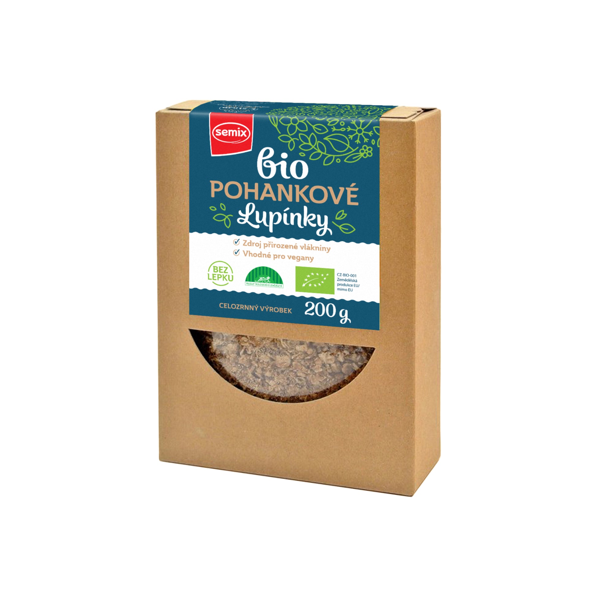 221005 Lupínky pohankové bezlepkové 200 g BIO   SEMIX-1