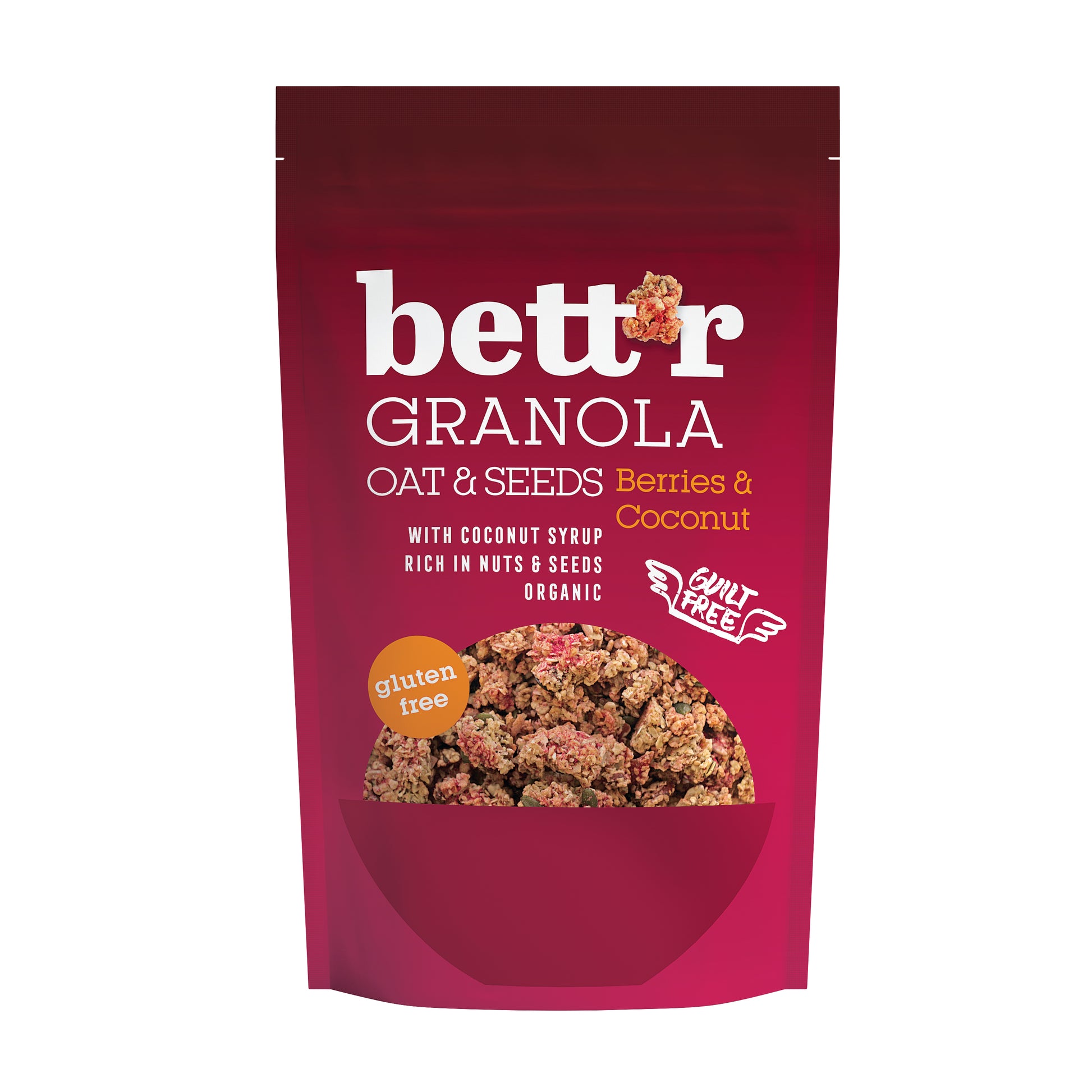 230139 Granola s ovocem a kokosem bezlepková 300 g BIO   BETT´R-1