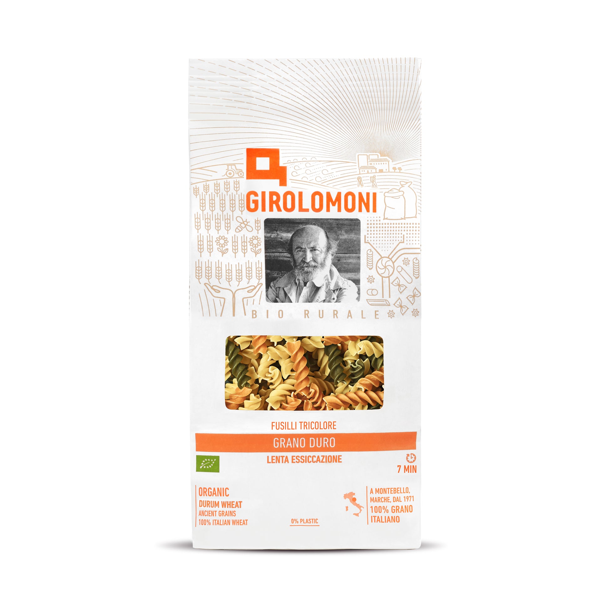 260180 Těstoviny fusilli semolinové mix 500 g BIO   GIROLOMONI-1