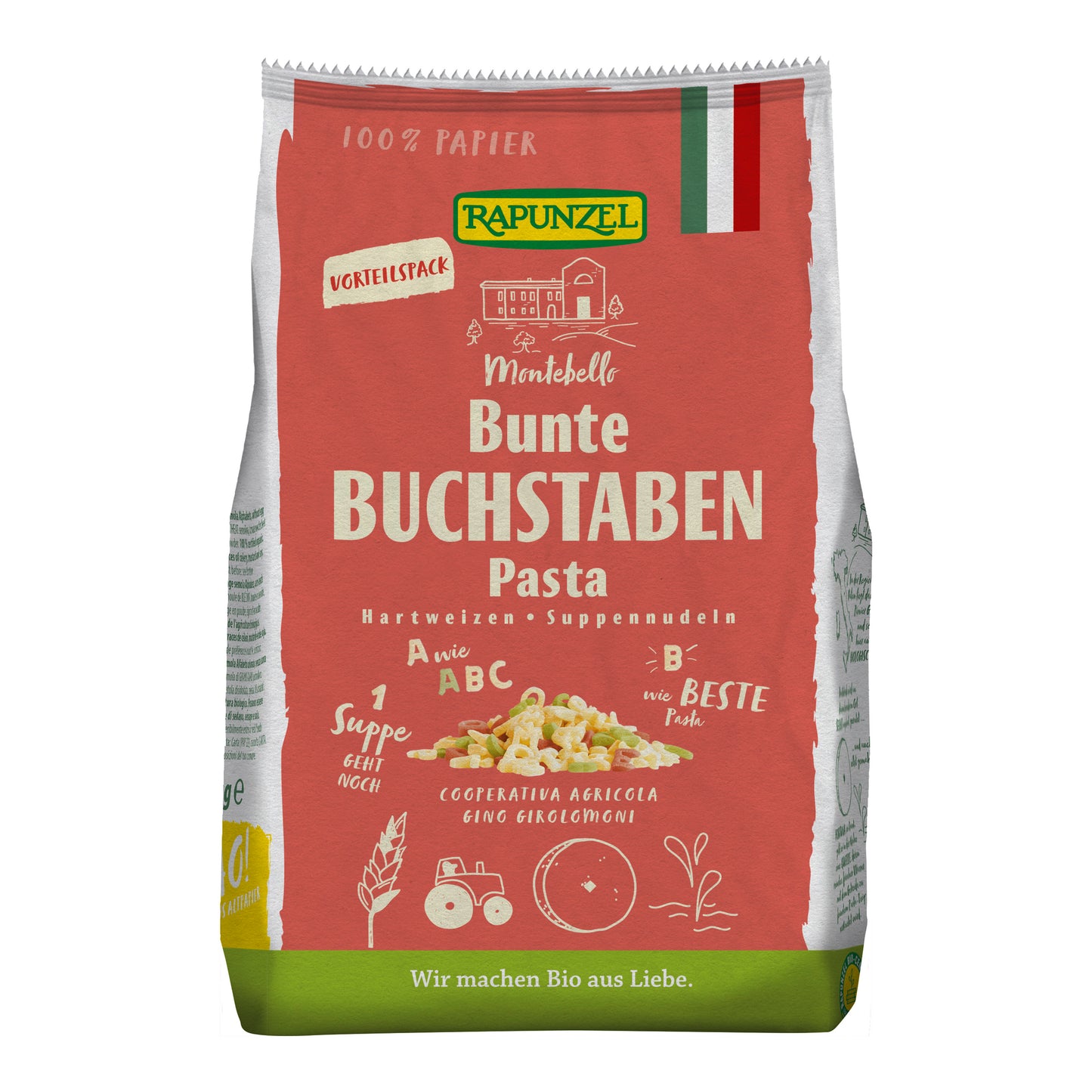260205 Písmenka semolina barevná 500 g BIO   RAPUNZEL-1