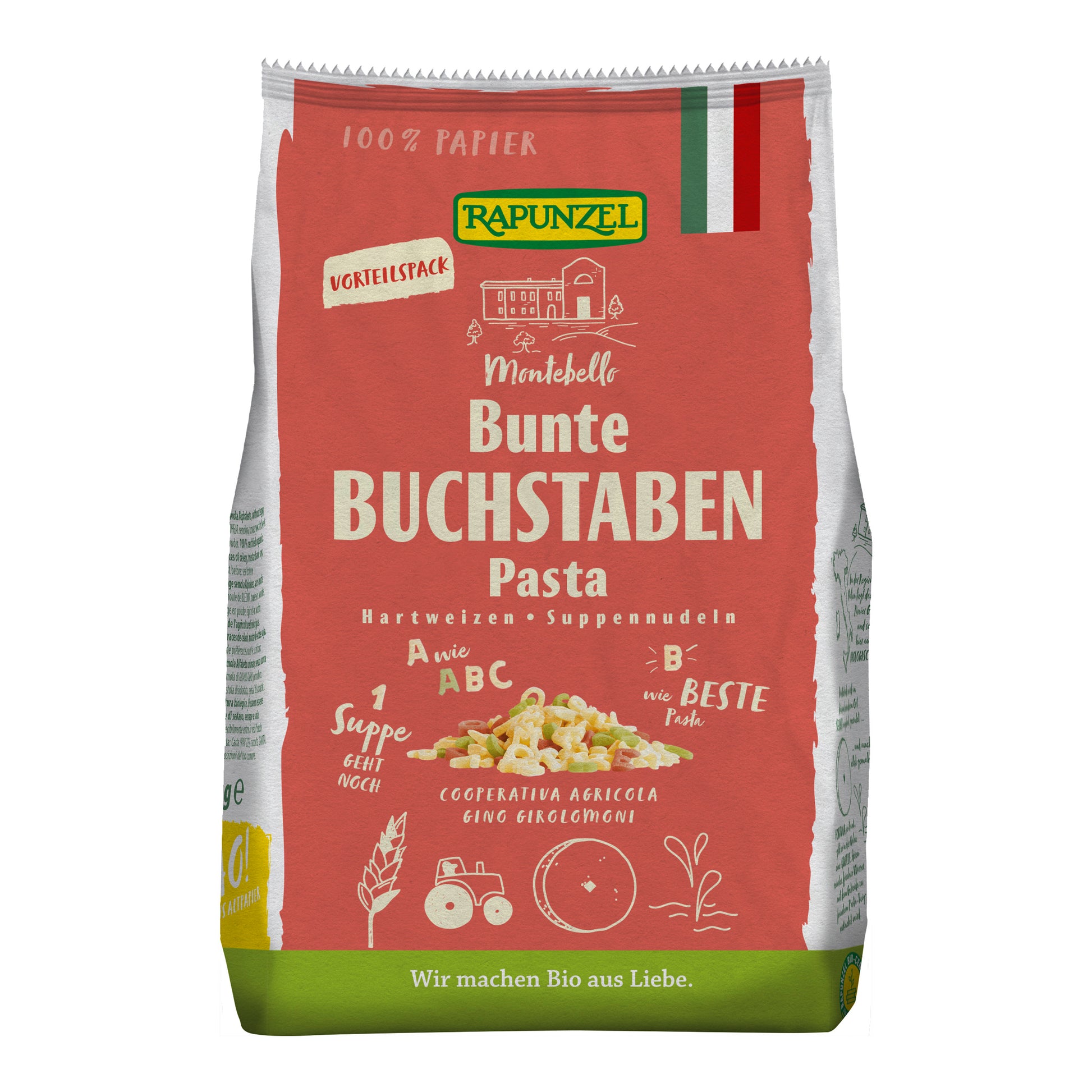 260205 Písmenka semolina barevná 500 g BIO   RAPUNZEL-1