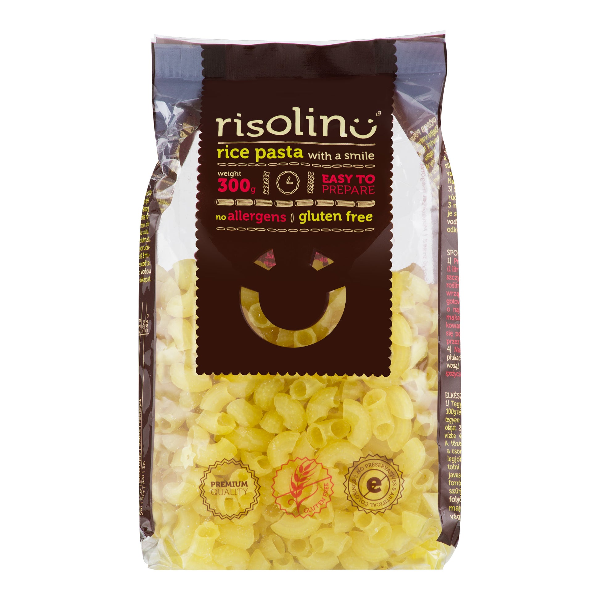 263021 Těstoviny kolínka rýžové bezlepkové 300 g   RISOLINO-1