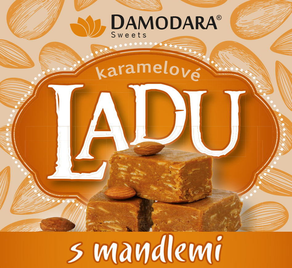 DAMODARA Ladu s mandľami 150g